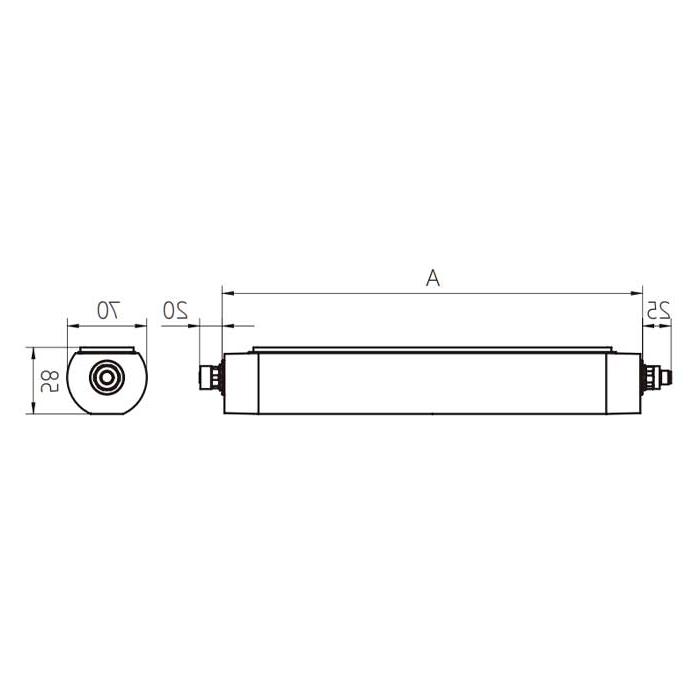 Power 42W, size A= 1070mm x 70mm, MQAL-84-SDD, A70181